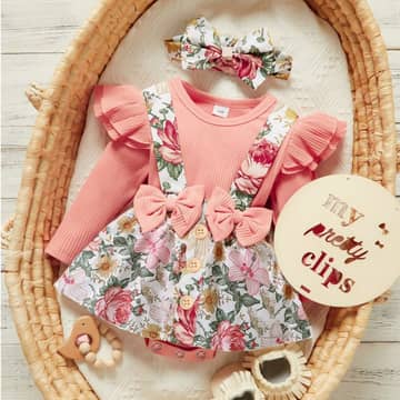 Robe baby pit strip rose